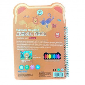 Lino Parmak Boyama Aktivite Kitabı Anımal Lp-600