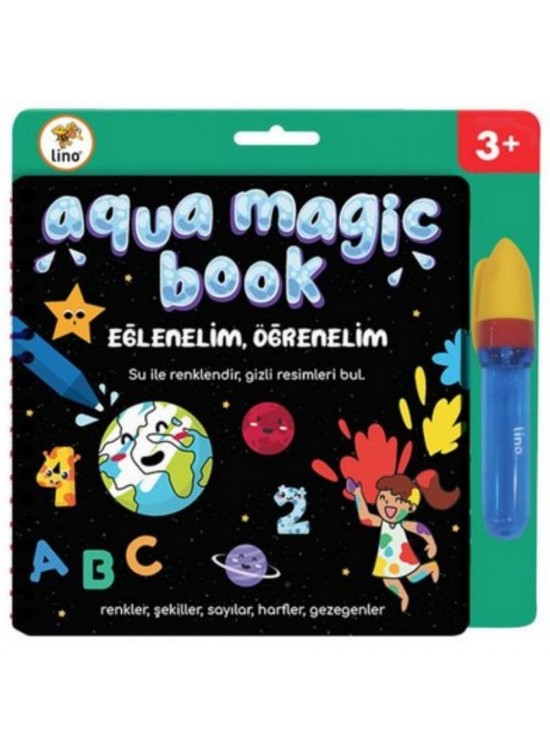 Lino Sihirli Boyama Kitabı Aqua Magic Book Eğlenelim Öğrenelim TFL-1004