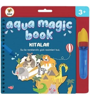Lino Sihirli Boyama Kitabı Aqua Magic Book Kıtalar TFL-1001