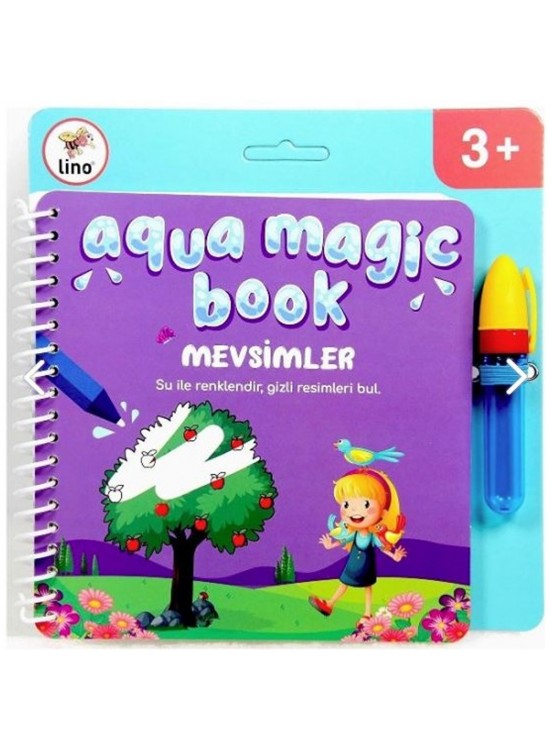 Lino Sihirli Boyama Kitabı Aqua Magic Book Mevsimler TFL-1005