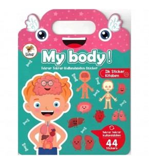 Lino Tekrar Tekrar Kullanılabilen İlk Sticker Kitabım My Body LS-500