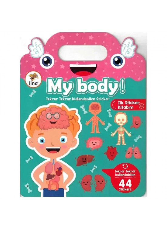 Lino Tekrar Tekrar Kullanılabilen İlk Sticker Kitabım My Body LS-500 Lino Tekrar Tekrar Kullanılabilen İlk Sticker Kitabım My Body LS-500