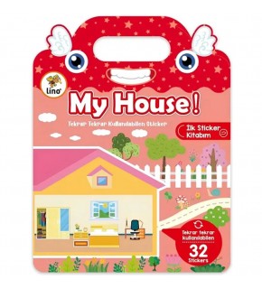 Lino Tekrar Tekrar Kullanılabilen İlk Sticker Kitabım My House LS-503