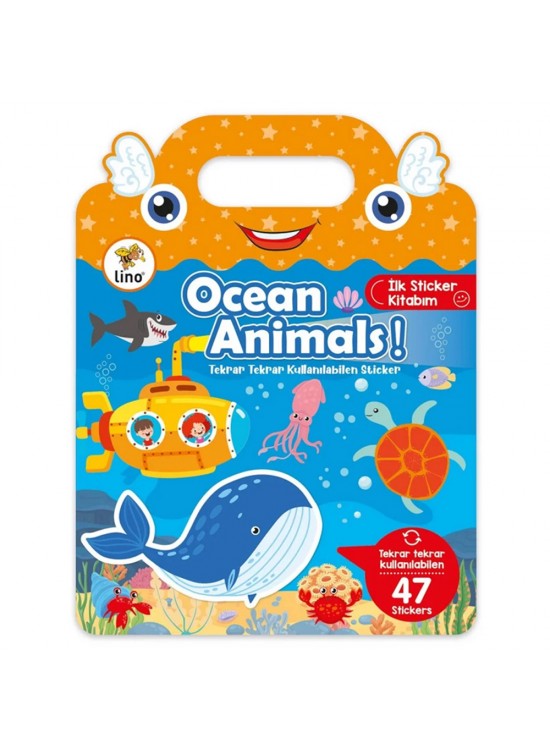 Lino Tekrar Tekrar Kullanılabilen İlk Sticker Kitabım Ocean Anımals LS-502 Lino Tekrar Tekrar Kullanılabilen İlk Sticker Kitabım Ocean Anımals LS-502