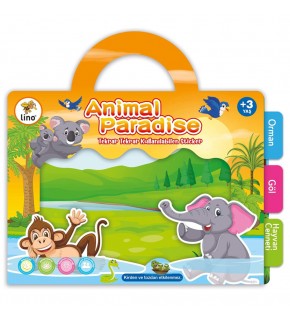 Lino Tekrar Tekrar Kullanılabilen Stıcker Seti Anımal LS-401