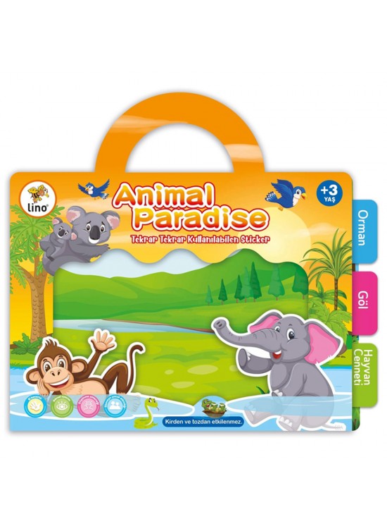 Lino Tekrar Tekrar Kullanılabilen Stıcker Seti Anımal LS-401