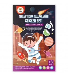 Lino Tekrar Tekrar Kullanılabilen Stıcker Seti Space LS-400