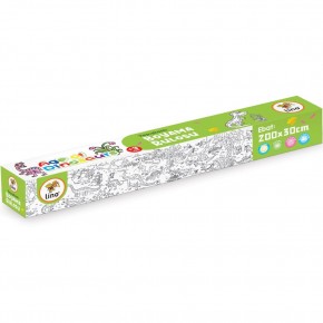 Lino Yapışkanlı Boyama Rulosu Age Of Dınosau 200x30 LS-202
