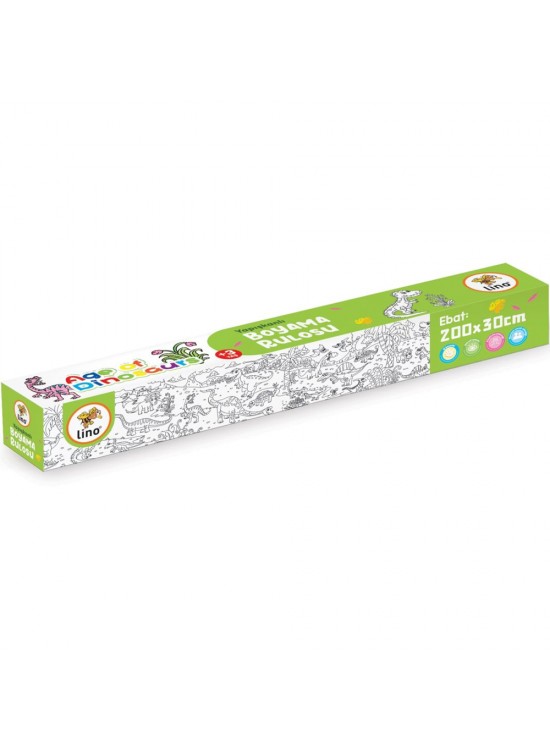 Lino Yapışkanlı Boyama Rulosu Age Of Dınosau 200x30 LS-202