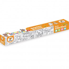 Lino Yapışkanlı Boyama Rulosu Anımal Paradı 200x30 LS-201
