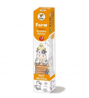 Lino Yapışkanlı Boyama Rulosu Farm 86x20 Cm LS-101
