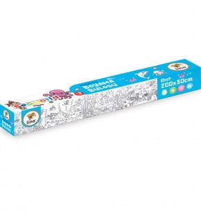 Lino Yapışkanlı Boyama Rulosu Sea World 200x30 Cm LS-200