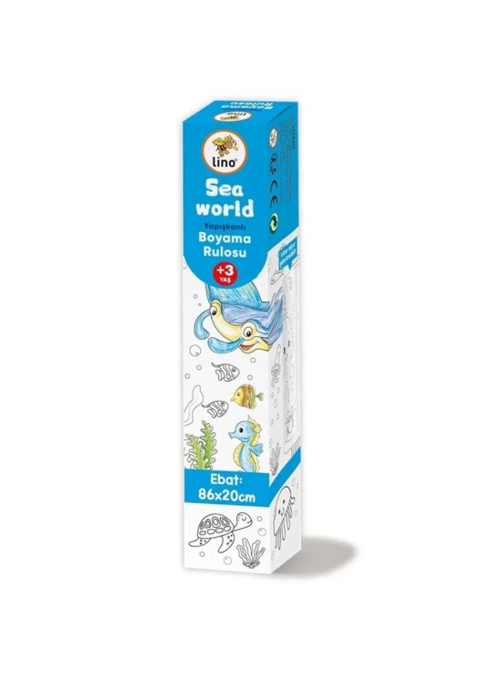 Lino Yapışkanlı Boyama Rulosu Sea World 86x20 Cm LS-100