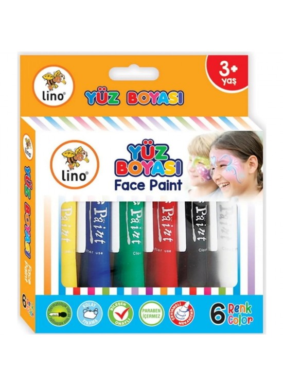 Lino Yüz Boyası 6 Lı LN-901 Lino Yüz Boyası 6 Lı LN-901