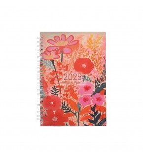 Liz Ajanda Spiralli Haftalık Kuşe Sert Kapak 15x21