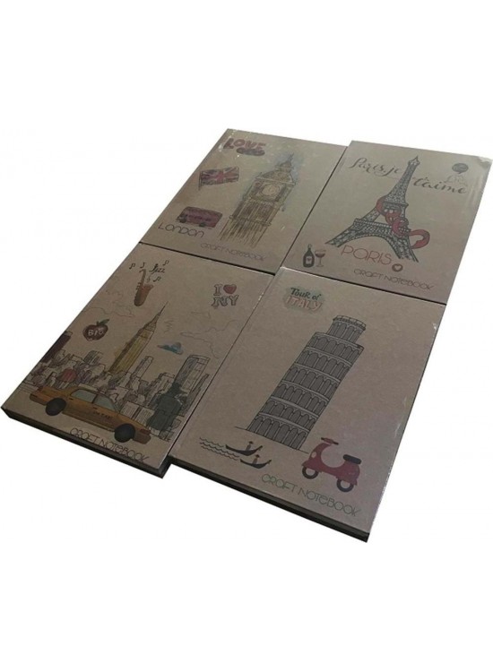 Liz Defter Kraft Kapak Seperatörlü 144 YP 20x28