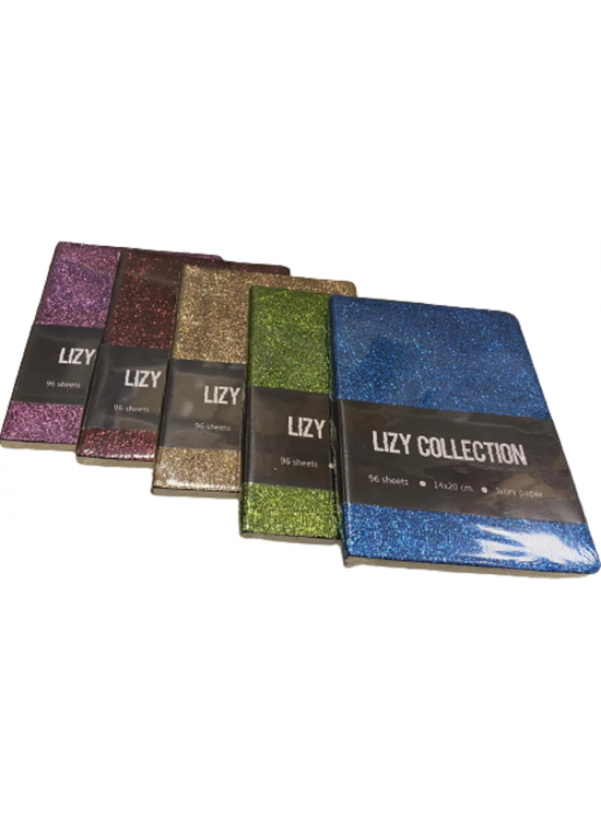 Liz Defter Sim Kapaklı Çizgili 96 YP 14x20 Ivory