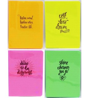 Liz Not Defteri Fosforlu Şeffaf Kapak A6 40 Yaprak Defter (1 Adet)