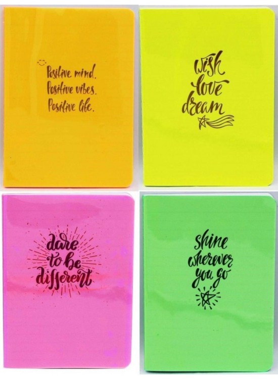 Liz Not Defteri Fosforlu Şeffaf Kapak A6 40 Yaprak Defter (1 Adet)