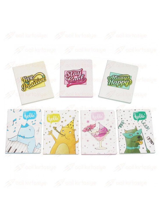 Liz Not Defteri Ivory Ofset Kapak Lastikli Kareli 96 YP 12x17 OFS127K