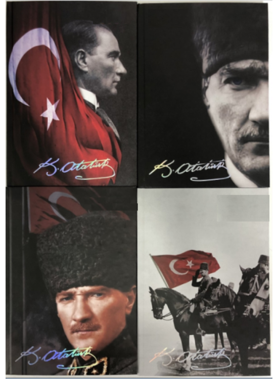 Liz Ofset Kuşe Atatürk Kapak Ivory Günlük Ajanda 17x24