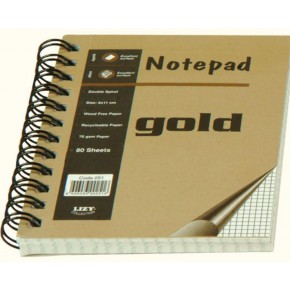 Liz Cep Defteri Spiralli Lux 80 Yaprak Yan Kareli 255HS (1 Adet)