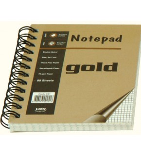 Liz Cep Defteri Spiralli Lux 80 Yaprak Yan Kareli 255HS (1 Adet)