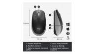 Logitech 910-005909 M191 Mavi Büyük Boy Kablosuz Mouse Optik 1000 Dpı Buton Logitech 910-005909 M191 Mavi Büyük Boy Kablosuz Mouse Optik 1000 Dpı Buton