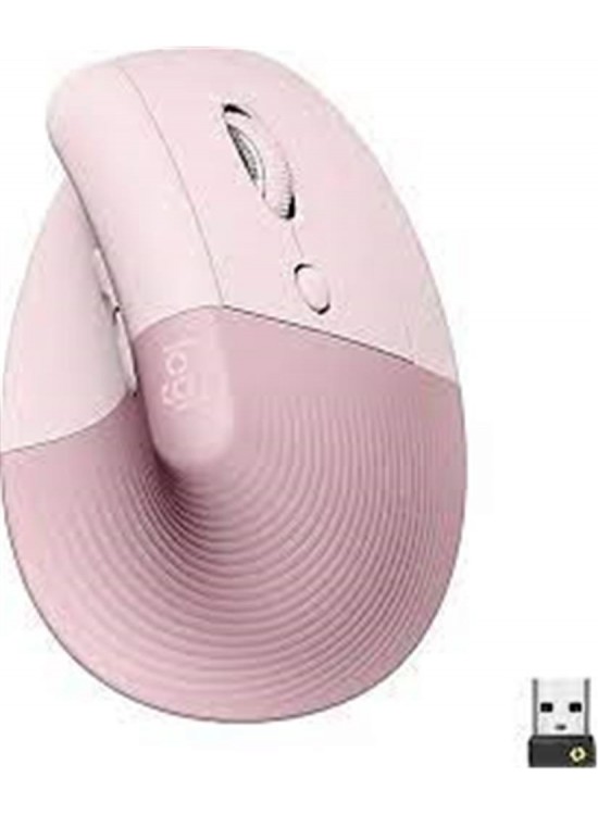 Logitech 910-006478 Lift Kablosuz Ergonomik Dikey Rose Mouse