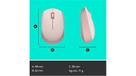 Logitech 910-006865 M171 Kablosuz Pembe Mouse