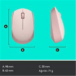 Logitech 910-006865 M171 Kablosuz Pembe Mouse