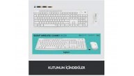 Logitech 920-010089 MK295 Kablosuz Beyaz Klavye Mouse Set