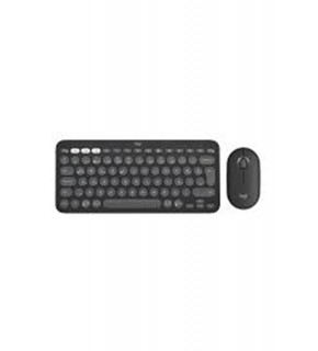 Logitech 920-012245 Grafit Pebble 2 Combo Çoklu Sessiz Kablosuz Türkçe Q Klavye Mouse Seti