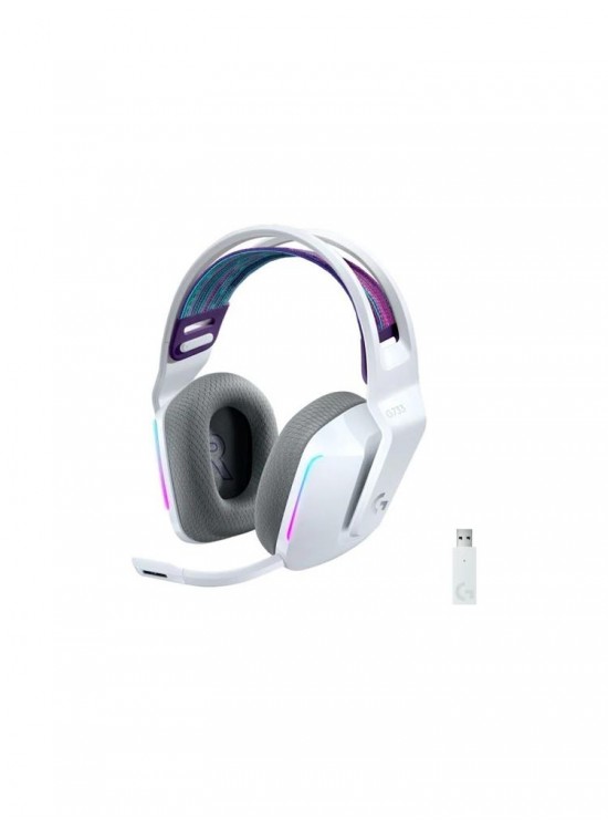 Logitech 981-000883 G733 Beyaz 7.1 Surround RGB Mikrofonlu LightSpeed Kablosuz Gaming Kulaklık