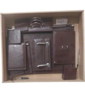 Logon Aras 8 Parça Suni Deri Bordo W965