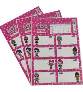 Lol Okul Etiketi Ders Programlı 3 LÜ 220130-93