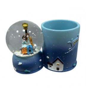 Love Kalemlikli Cam Küre - Süs Eşyası