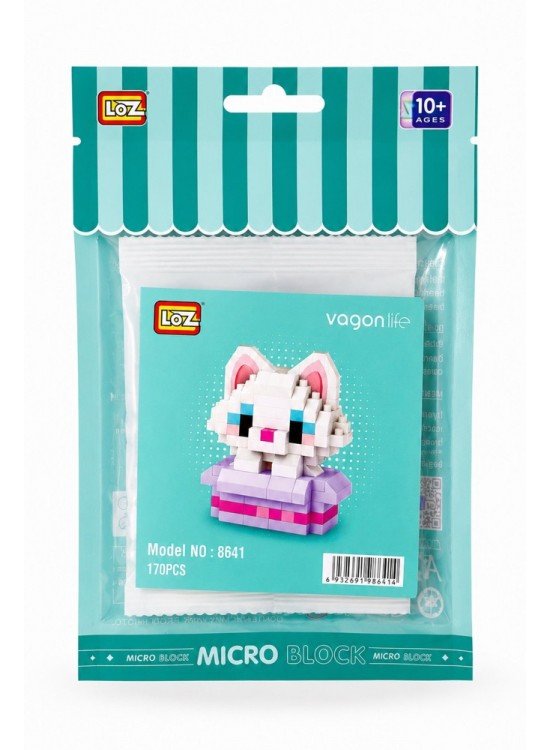 Loz Blok Oyuncak Kedi 170 Parça Mini Poşet Lz-8641
