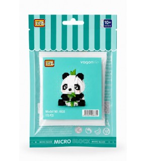 Loz Blok Oyuncak Panda 170 Parça Mini Poşet Lz-8633