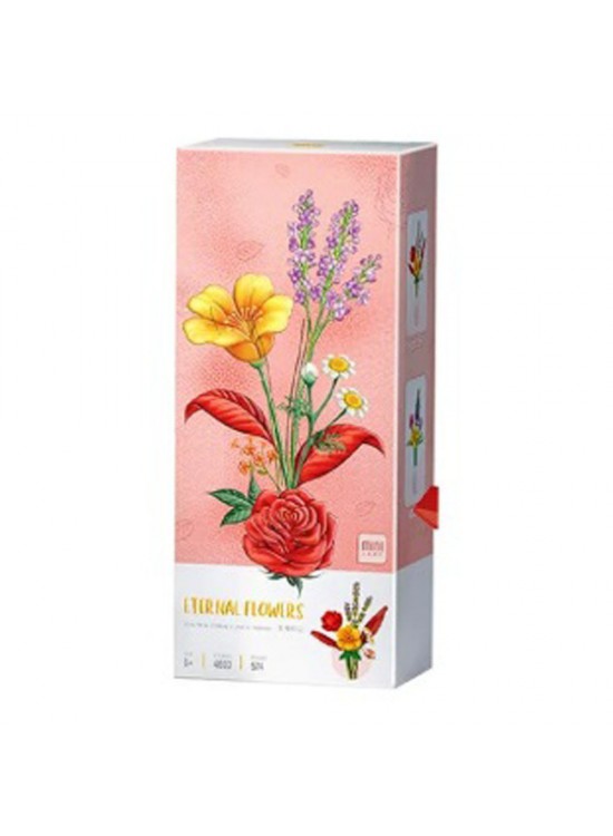 Loz Ebedi Çiçekler Kırmızı 574 Parça Block Oyuncak