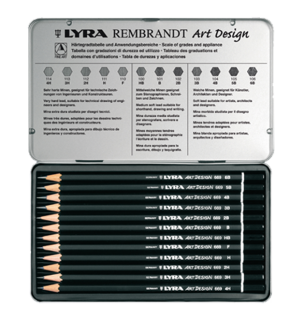 Lyra Kurşun Kalem Rembrandt Art Design Metal 12 Lİ L1111120