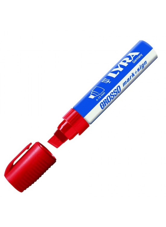 Lyra Markör Permanent Grosso Jumbo 4-12 MM Kırmızı 4030017 (1 Adet)