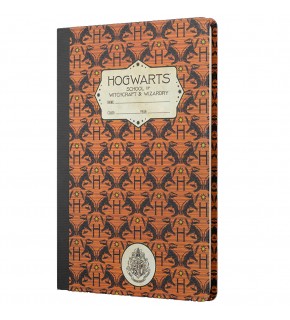 Mabbels Sert Kapak Butik Defter Harry Potter Hogwarts Hafflepuf Kahverengi 80 YP 15x21 DFT-388180