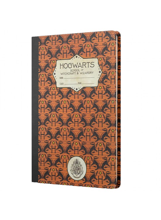 Mabbels Sert Kapak Butik Defter Harry Potter Hogwarts Hafflepuf Kahverengi 80 YP 15x21 DFT-388180