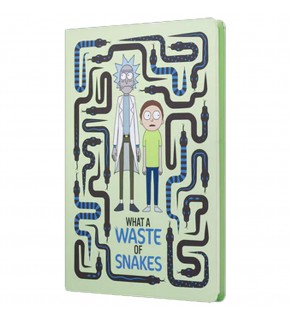 Mabbels Sert Kapak Butik Defter Rick And Morty Yılan Krem 80 YP 15x21 DFT-388074