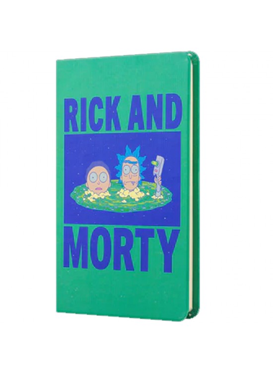 Mabbels Sert Kapak Lastikli Mini Defter Rick And Morty Yeşil 80 YP 9x14 DFT-388371