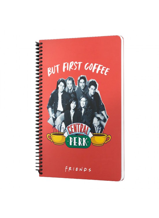 Mabbels Spiralli Defter Friends Central Perk But First Coffee Kırmızı 80 YP 17x24 DFT-388456 Mabbels Spiralli Defter Friends Central Perk But First Coffee Kırmızı 80 YP 17x24 DFT-388456