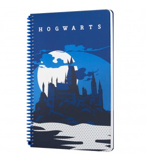 Mabbels Spiralli Defter Harry Potter Hogwarts Lacivert 80 YP 17x24 DFT-388425