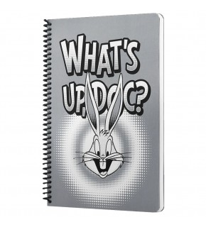 Mabbels Spiralli Defter Looney Tunes Whats up Doc Gri 80 YP 17x24 DFT-388487