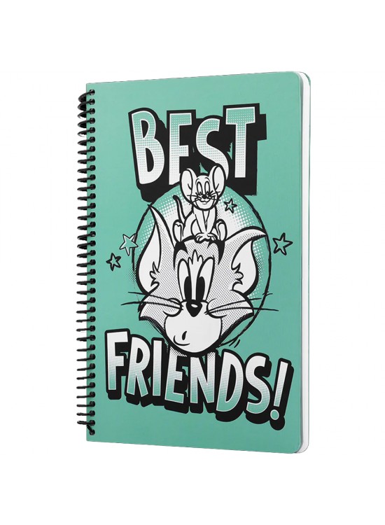 Mabbels Spiralli Defter Tom And Jerry Best Friends Yeşil 80 YP 17x24 DFT-388593 Mabbels Spiralli Defter Tom And Jerry Best Friends Yeşil 80 YP 17x24 DFT-388593